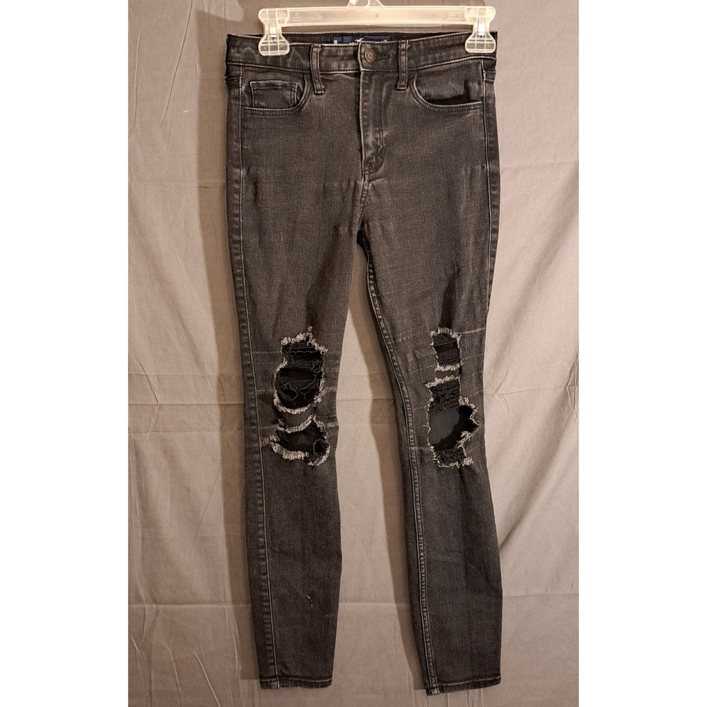 Hollister High‎ Rise Super Skinny Jeans Women's Size 1R 25/28 Black